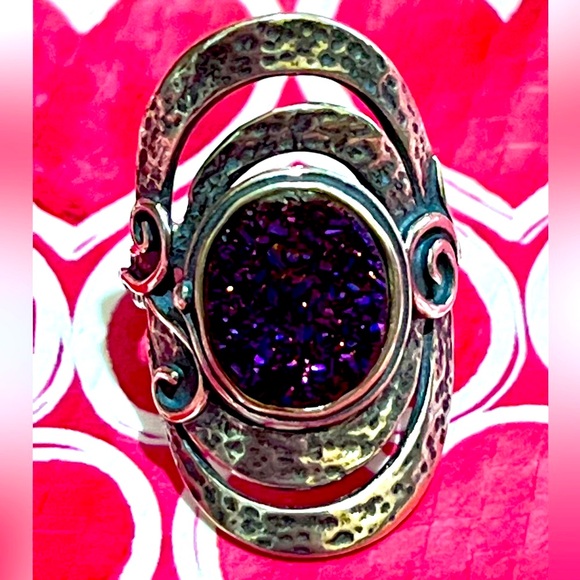 PZ Drusy Quartz Ring - Picture 2 of 4